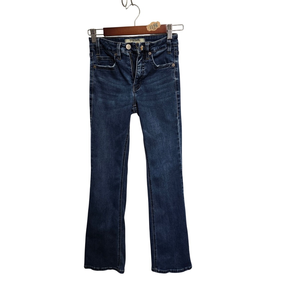 Rock & Roll Denim Womens High Rise Bootcut Jeans Dark Wash W24 L32 Stretch